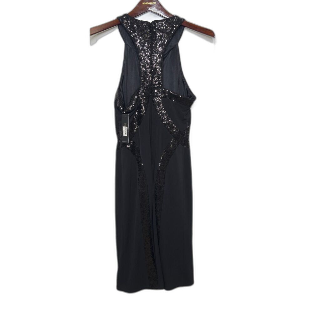 Laundry by Shelli Segal Black Sequin Dress